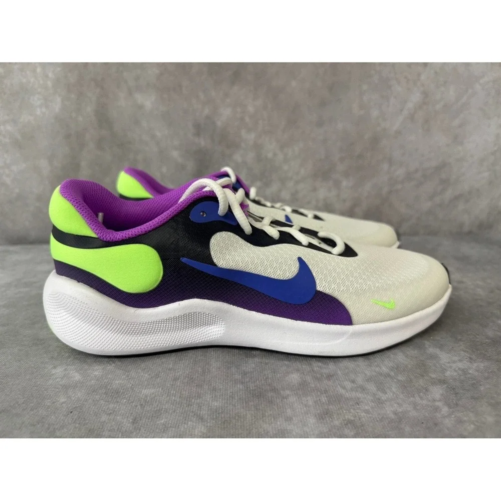Nike Revolution 7 Youth Size 6.5Y White Pink Purple Running Shoes New‎